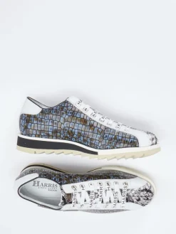 Herren Harris – Sneaker aus geprägtem Leder schiefergrau