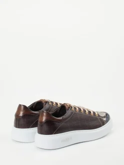 Herren Harris – Sneaker aus geprägtem Leder Dunkel