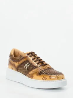 – Sneaker aus geprägtem Leder in*Harris Discount