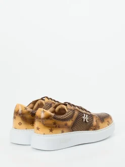 – Sneaker aus geprägtem Leder in*Harris Discount