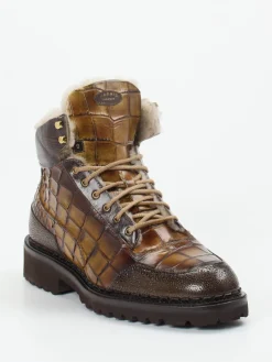 – Stiefeletten aus geprägtem Leder in*Harris Clearance