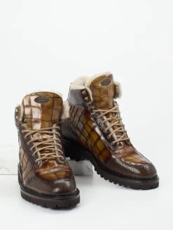 – Stiefeletten aus geprägtem Leder in*Harris Clearance