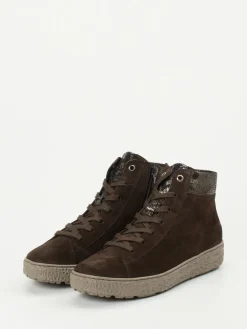 Damen Hartjes – High-Top-Sneaker aus Veloursleder