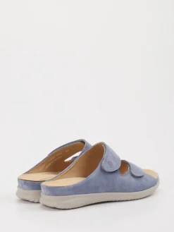 Damen Hartjes – Komfort-Pantoletten aus Veloursleder