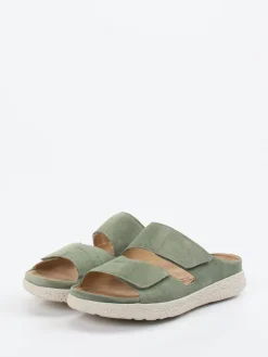 – Komfort-Pantolette aus Veloursleder salbei*Hartjes Hot