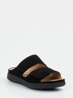 Damen Hartjes – Komfort-Pantolette aus Veloursleder