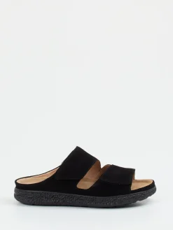 Damen Hartjes – Komfort-Pantolette aus Veloursleder