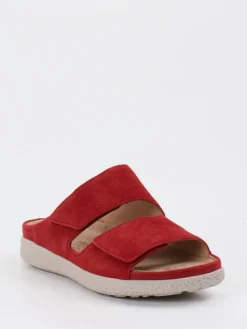 Damen Hartjes – Komfort-Pantolette aus Veloursleder