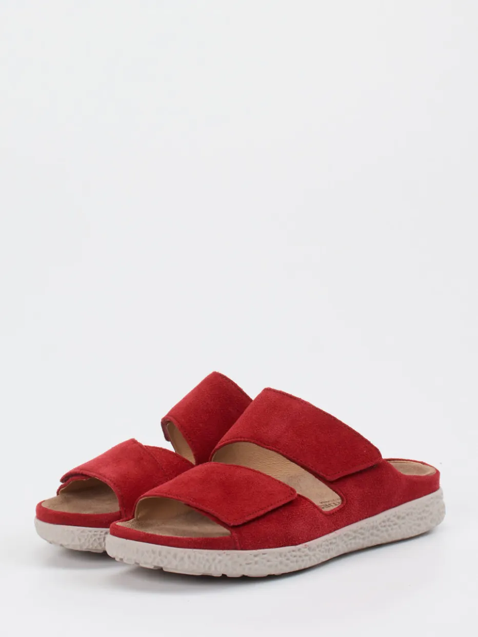 Damen Hartjes – Komfort-Pantolette aus Veloursleder