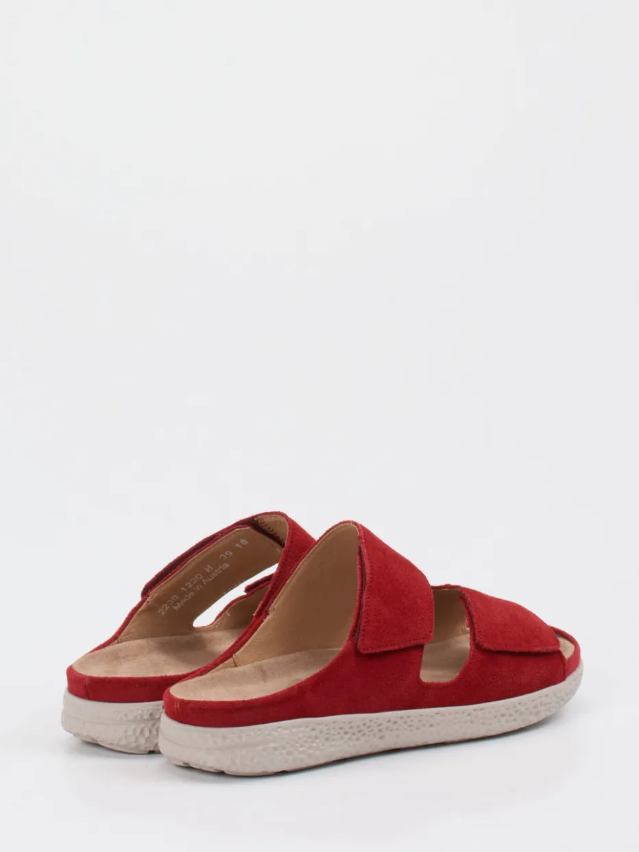 Damen Hartjes – Komfort-Pantolette aus Veloursleder