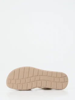 Damen Hartjes – Komfortsandale aus Kalbleder in Offwhite