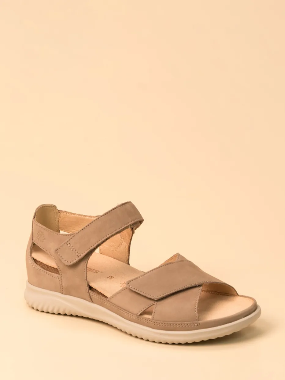 – Komfortsandale aus Nubukleder grau*Hartjes Best