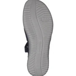 Damen Hartjes – Komfortsandale aus Nubukleder dunkel