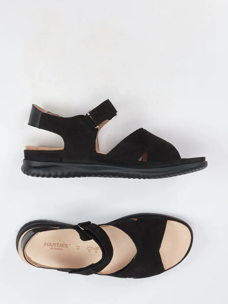 Damen Hartjes – Komfortsandale aus Nubukleder