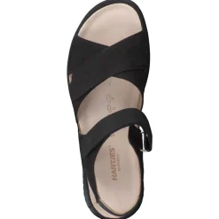 Damen Hartjes – Komfortsandale aus Nubukleder