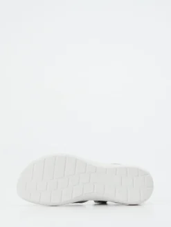 – Komfortsandale aus Veloursleder Hellgrau*Hartjes Discount