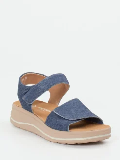 – Komfortsandale aus Veloursleder denim*Hartjes Best