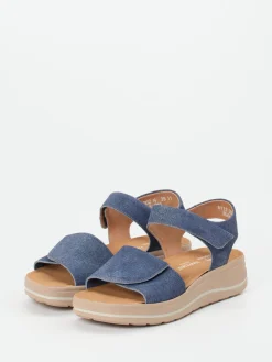 – Komfortsandale aus Veloursleder denim*Hartjes Best