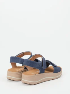 – Komfortsandale aus Veloursleder denim*Hartjes Best