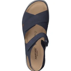 Damen Hartjes – Komfortsandalen aus Nubukleder marine