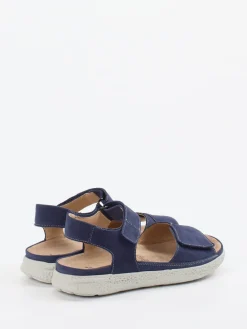 Damen Hartjes – Komfortsandalen aus Nubukleder Marine