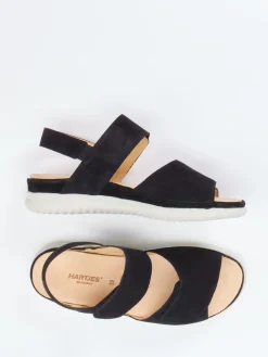Damen Hartjes – Komfortsandalen aus Veloursleder