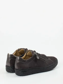 Damen Hartjes – Komfort-Sneaker aus Veloursleder anthrazit