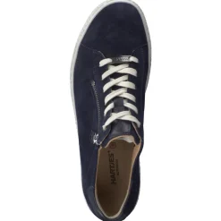 Damen Hartjes – Komfort-Sneaker aus Veloursleder nacht