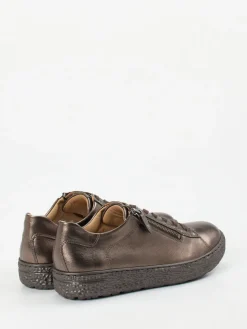 – Komfort-Sneaker aus Metallicleder bronzefarben*Hartjes Clearance