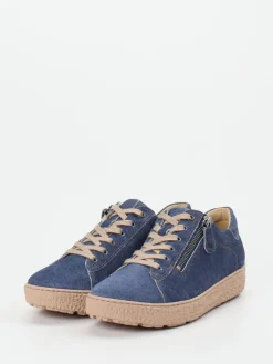 Damen Hartjes – Komfort-Sneaker aus Veloursleder jeans