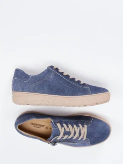 Damen Hartjes – Komfort-Sneaker aus Veloursleder jeans
