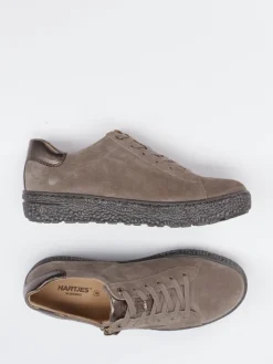 – Komfort-Sneaker aus Veloursleder taupe*Hartjes Hot