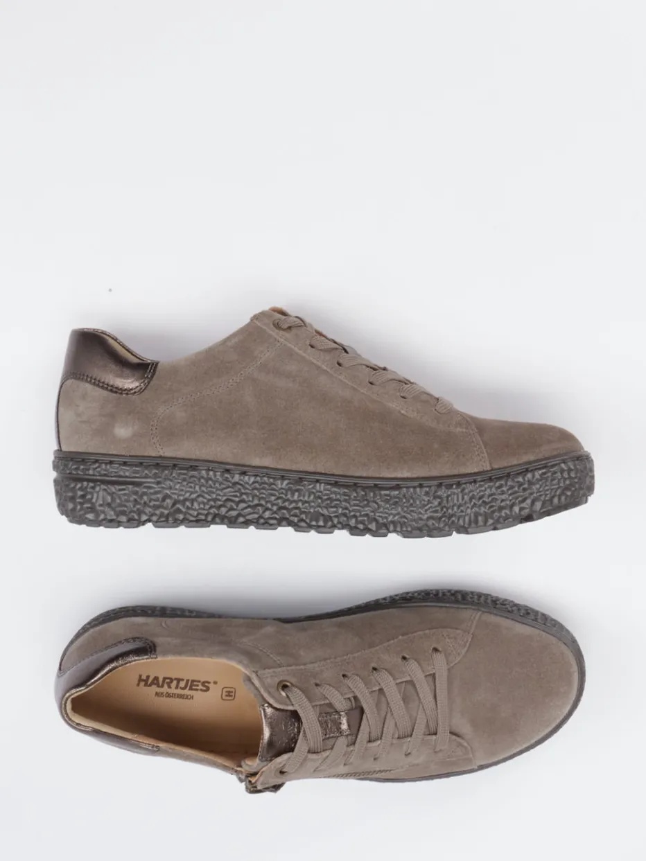 – Komfort-Sneaker aus Veloursleder taupe*Hartjes Hot