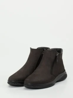 Damen Hartjes – Komfort-Stiefelette aus Nubukleder dunkelbraun