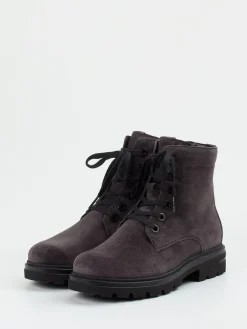 – Schnürboots aus Veloursleder in*Hartjes New