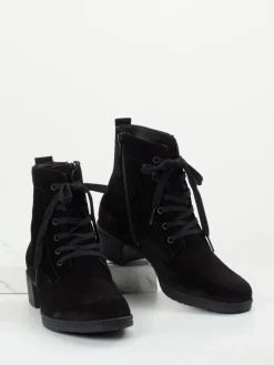 Damen Hartjes – Schnür-Boots aus Veloursleder