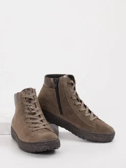 – Schnürboots aus Veloursleder taupe*Hartjes Hot