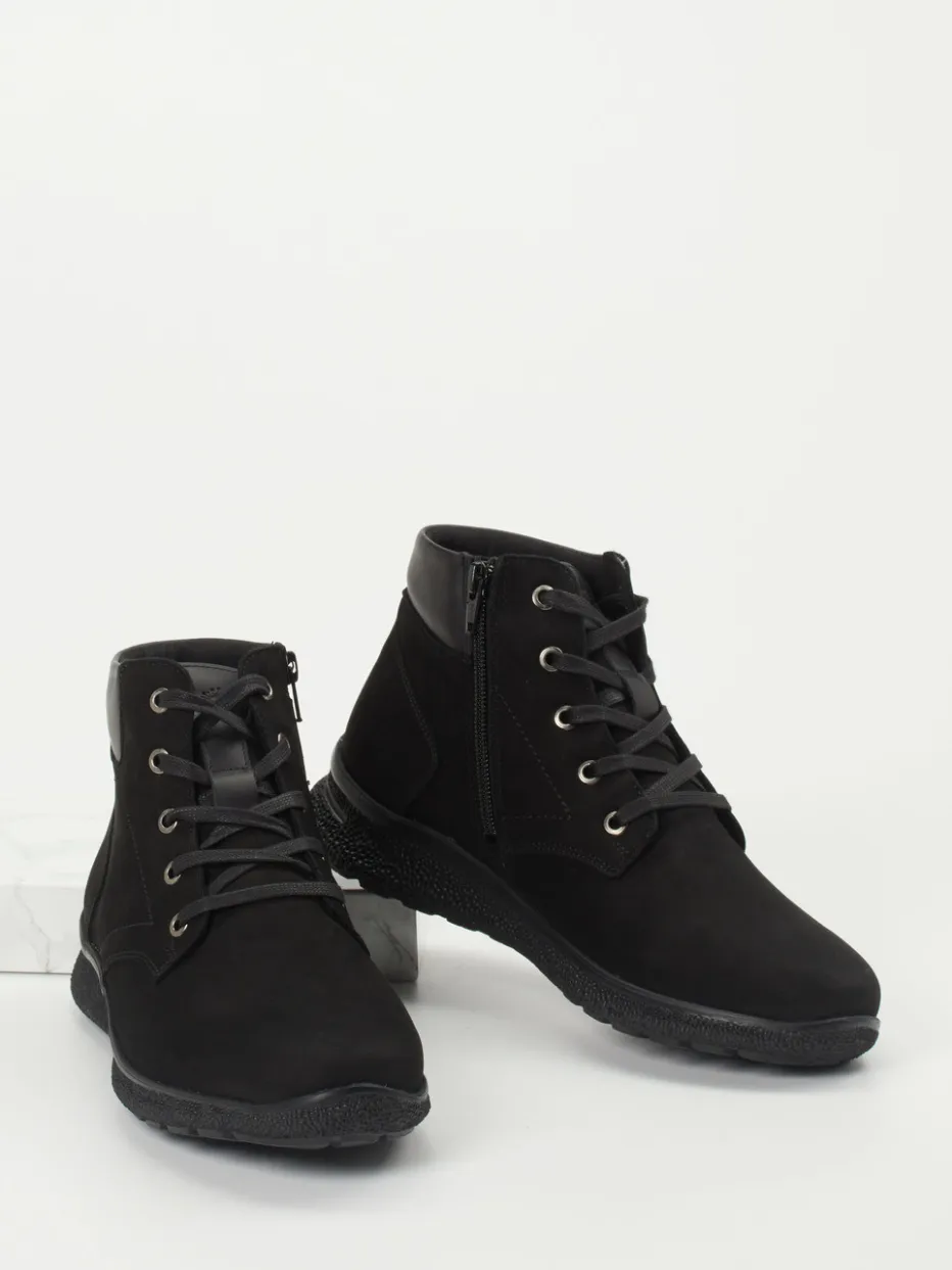 Damen Hartjes – Schnürstiefelette aus Nubukleder