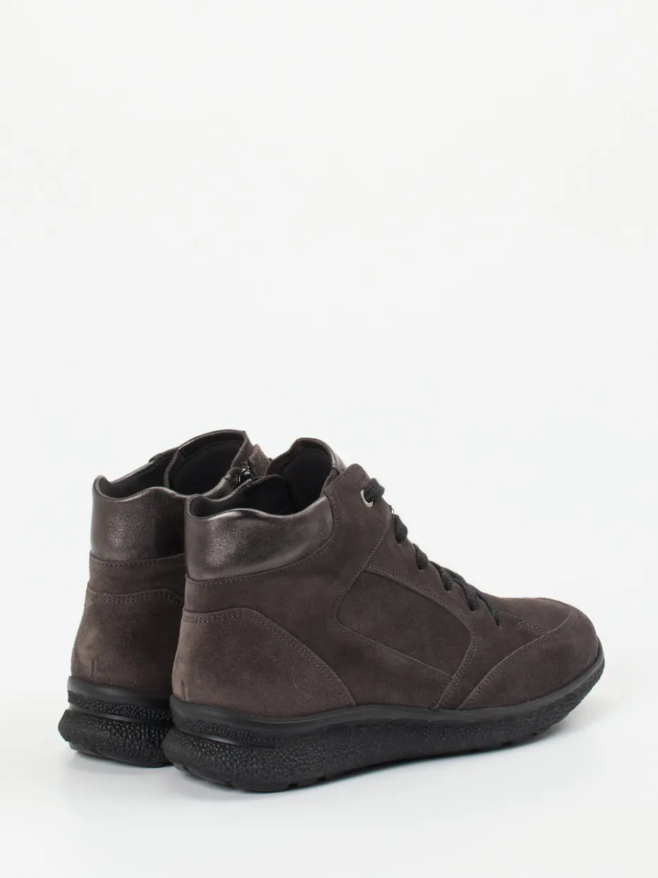 Damen Hartjes – Schnürstiefelette aus Veloursleder