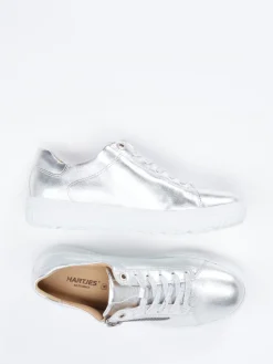 Damen Hartjes – Sneaker aus Metallicleder farben