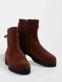 – Ankle Boots aus Veloursleder kastanien*Hassia Best