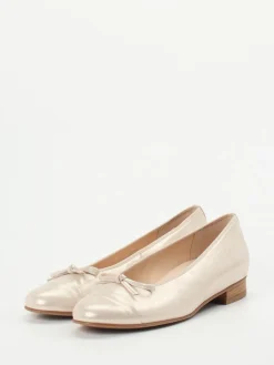– Ballerinas aus Metallicleder champagner-*Hassia Discount
