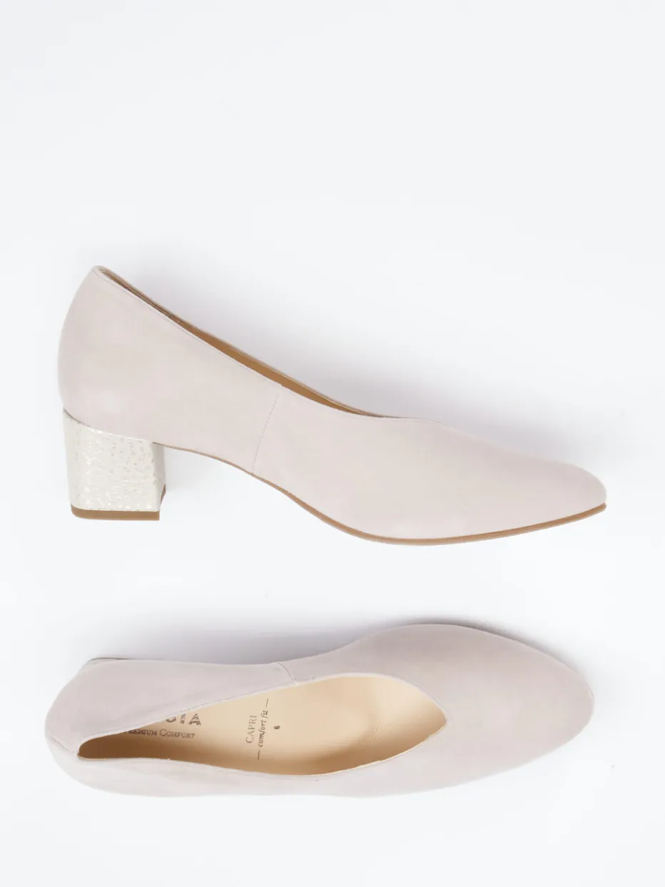 Damen Hassia – Blockabsatz-Pumps aus Veloursleder