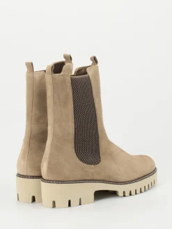 Damen Hassia – Chelsea Boots aus Veloursleder braun