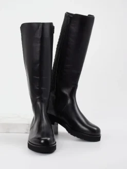 – Kniehohe Stiefel aus Kalbleder*Hassia Outlet