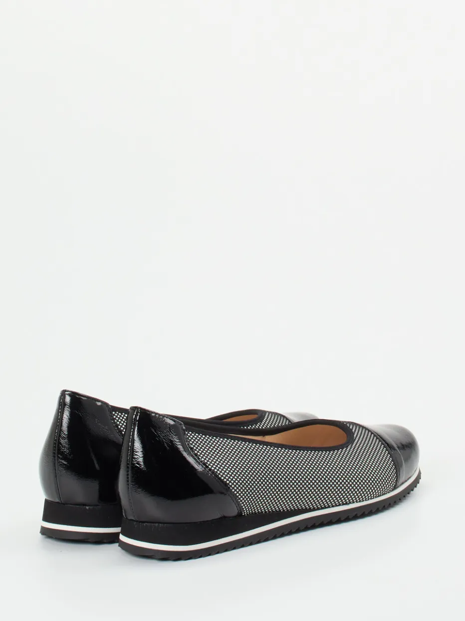 – Komfort-Ballerinas aus Textil und Lackleder*Hassia Online