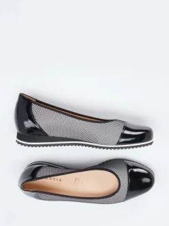 – Komfort-Ballerinas aus Textil und Lackleder*Hassia Online