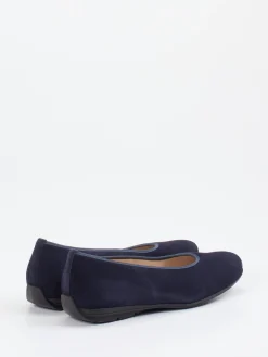 Damen Hassia – Komfort-Ballerinas aus Veloursleder Dunkel