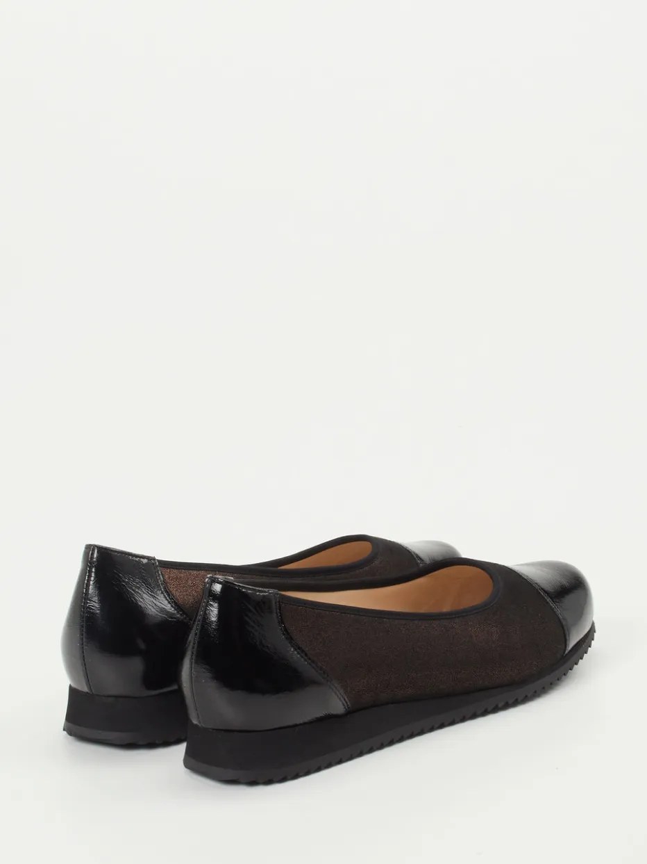 Damen Hassia – Komfort-Ballerinas aus Metallicleder