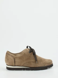 Damen Hassia – Komfort-Halbschuh aus Veloursleder Sandbeige